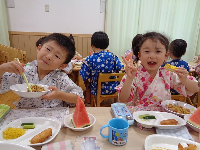 【7月　七夕・夏祭り】ひまわり保育園